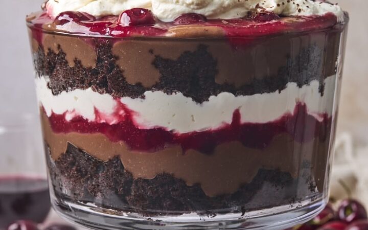 black forest trifle desserts
