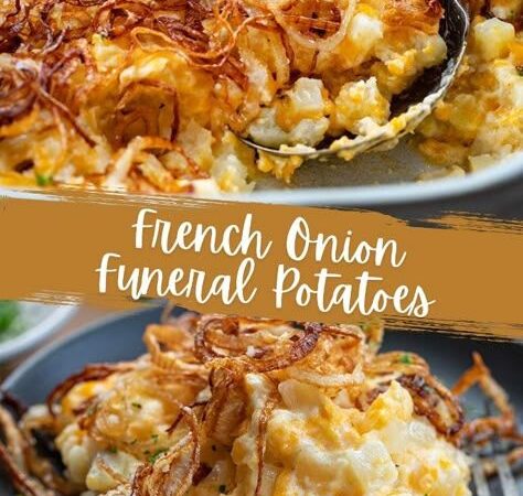 caramelized onion smashed potatoes