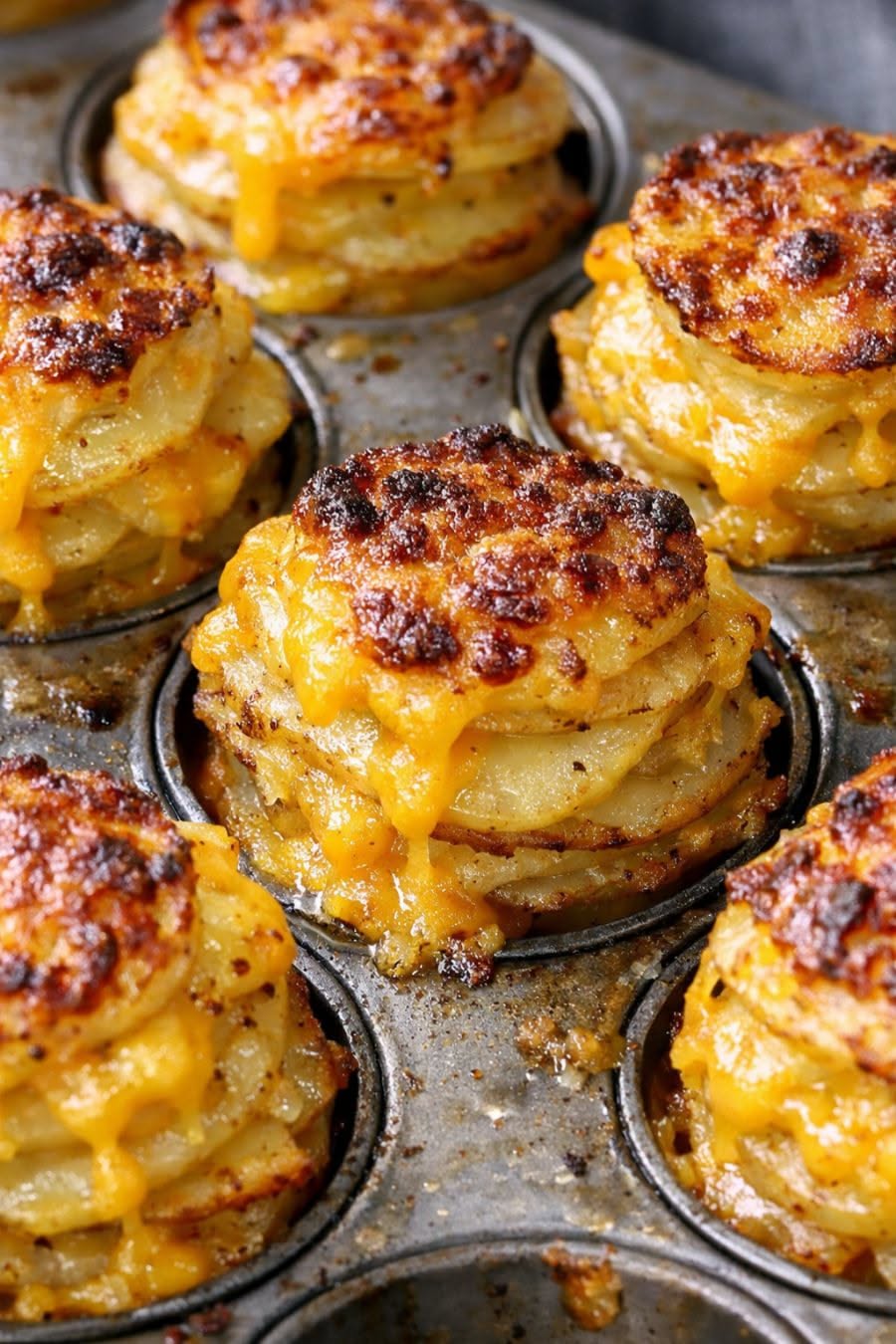 Oven Baked 3-Ingredient Crispy Potato Stackers