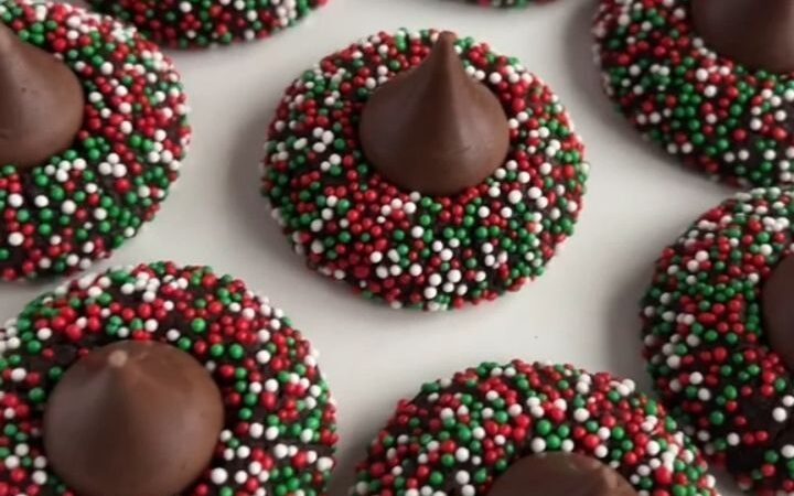 kisses christmas cookies
