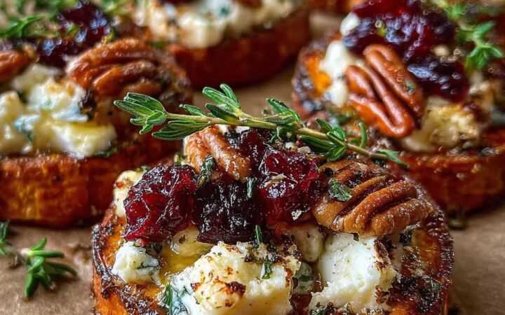 sweet potato rounds appetizer