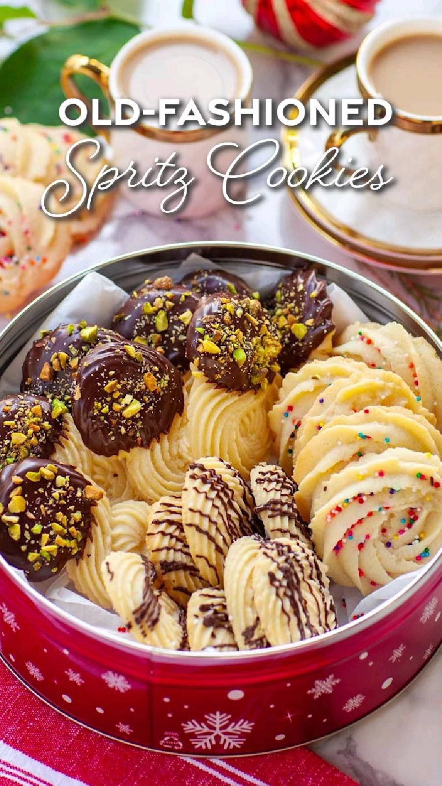 Spritz Shortbread Cookies