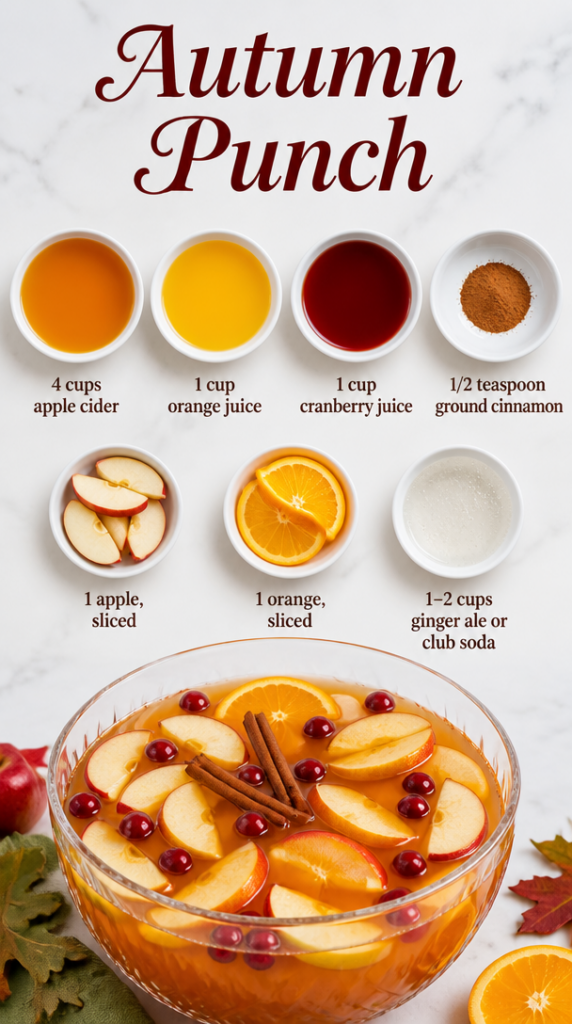 fall birthday party drinks
