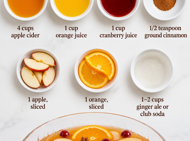 fall birthday party drinks