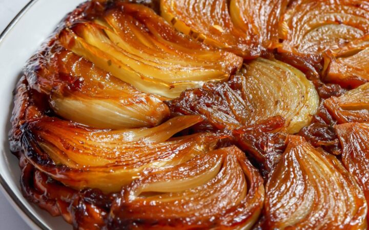 upside down onion tart