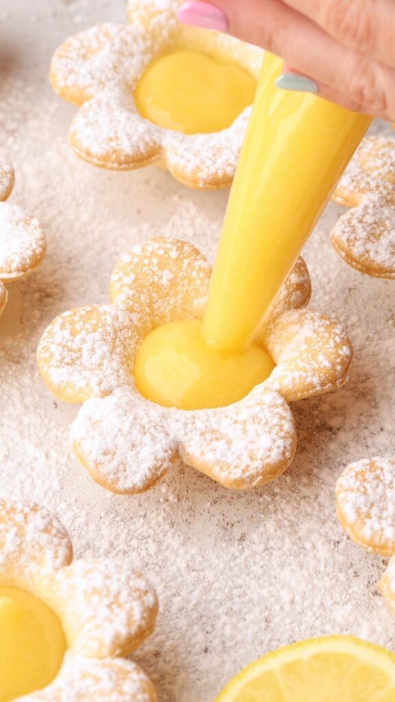 lemon flower tarts