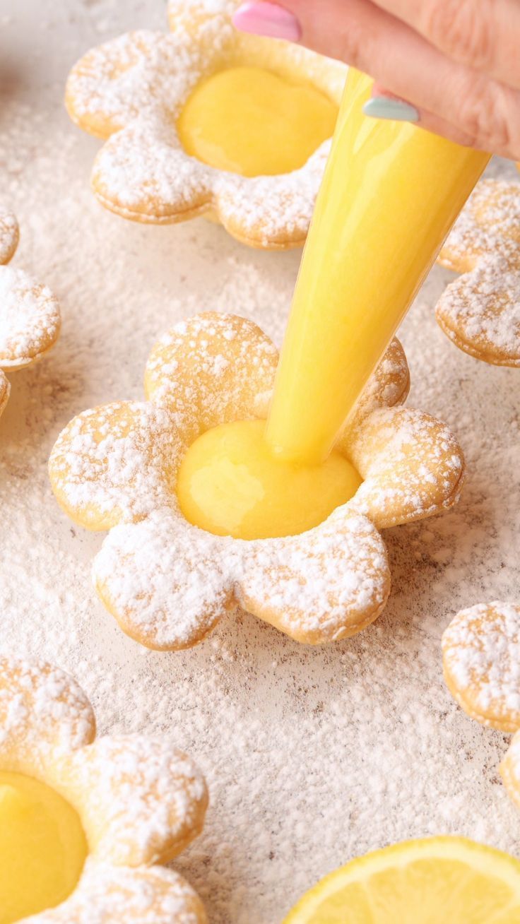 Lemon Flower Tarts Recipe