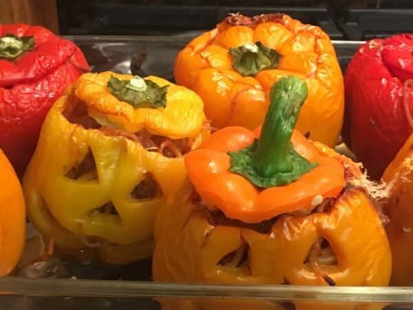 spooky stuffed peppers recipe