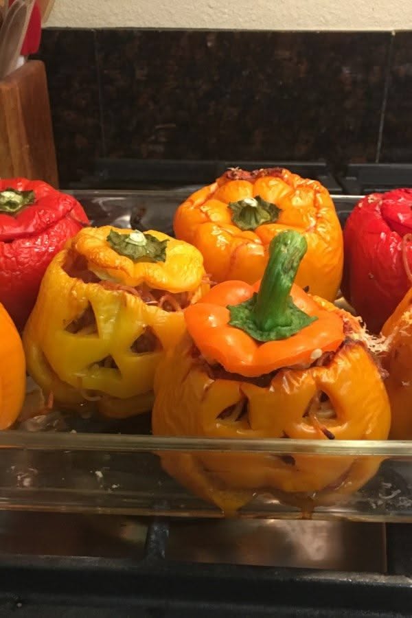 spooky stuffed peppers recipe