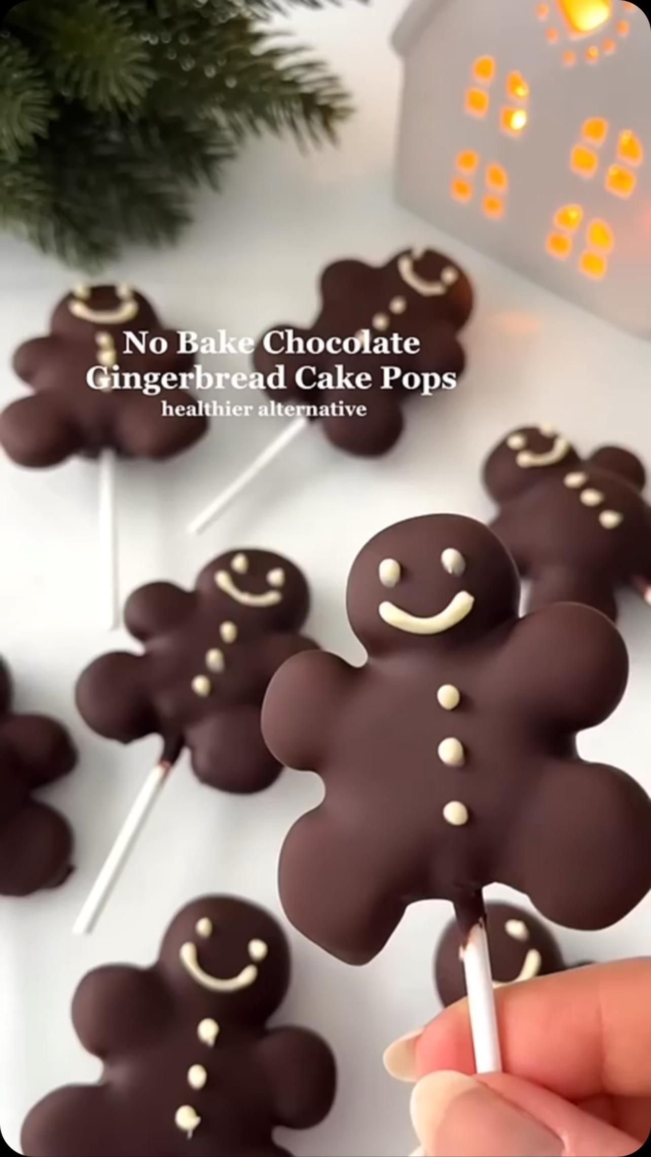 Chocolate Gingerbread Cake Pops