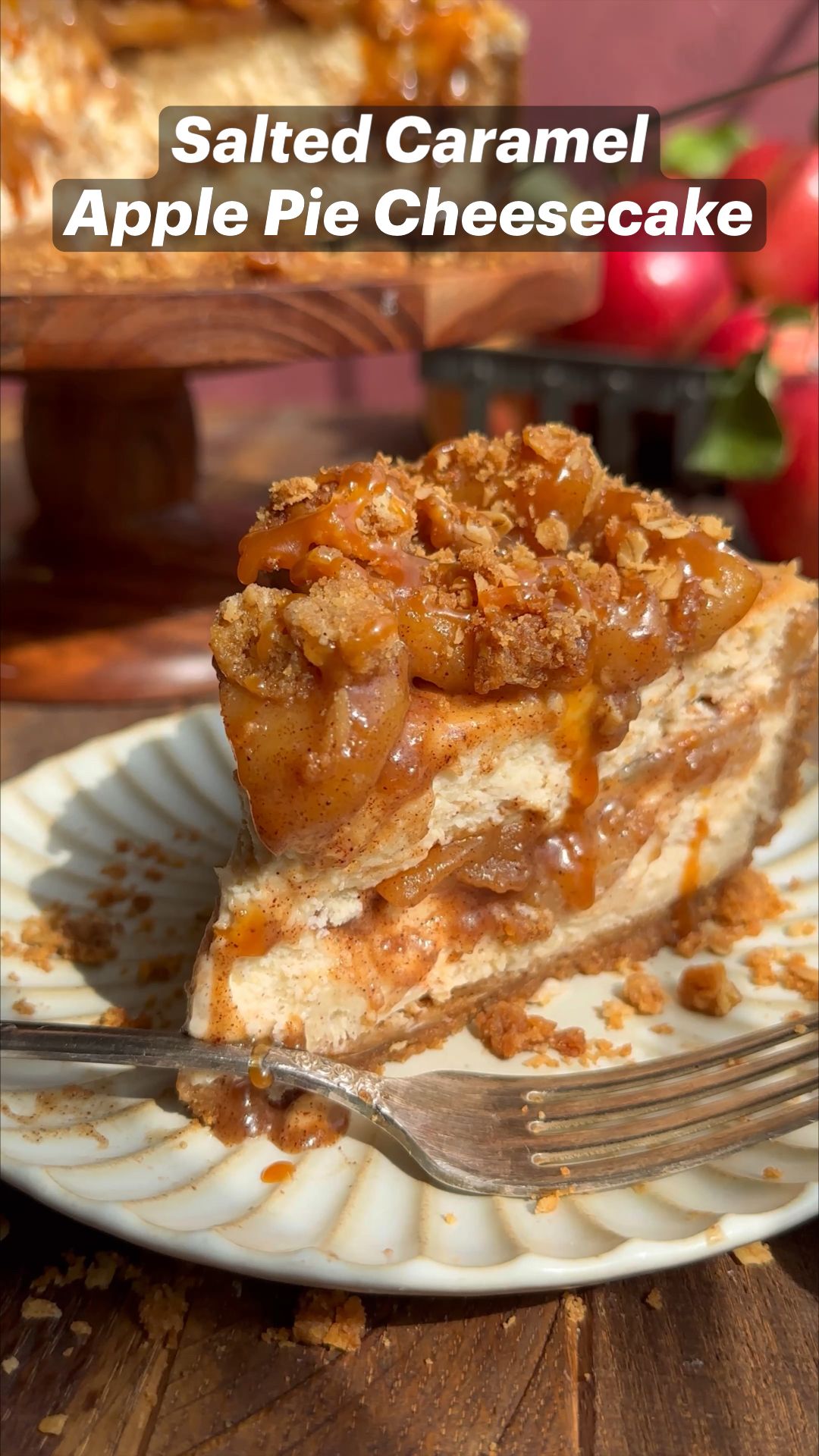 French Apple Cheesecake