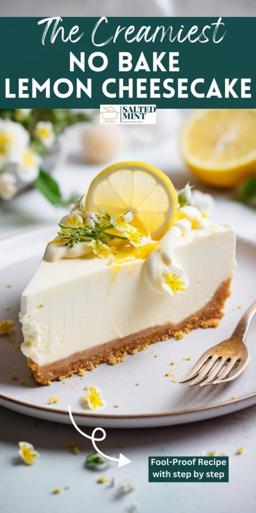 no bake lemon cheesecake