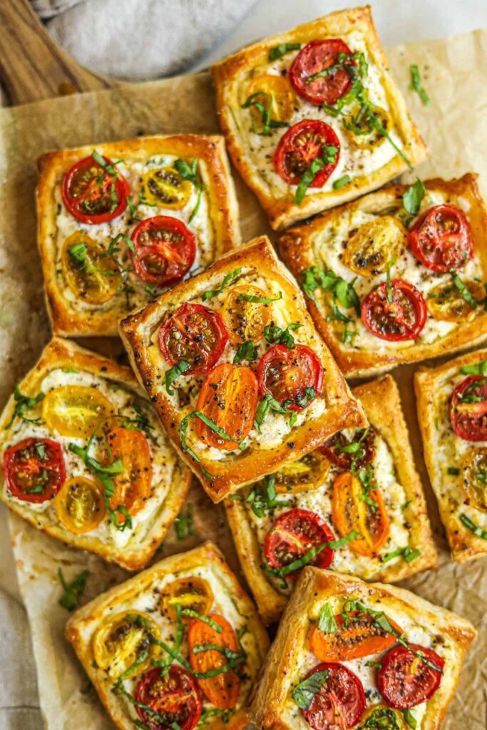 savory puff pastry pinwheels