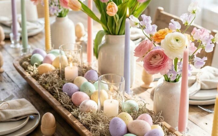 easy diy easter table decorations