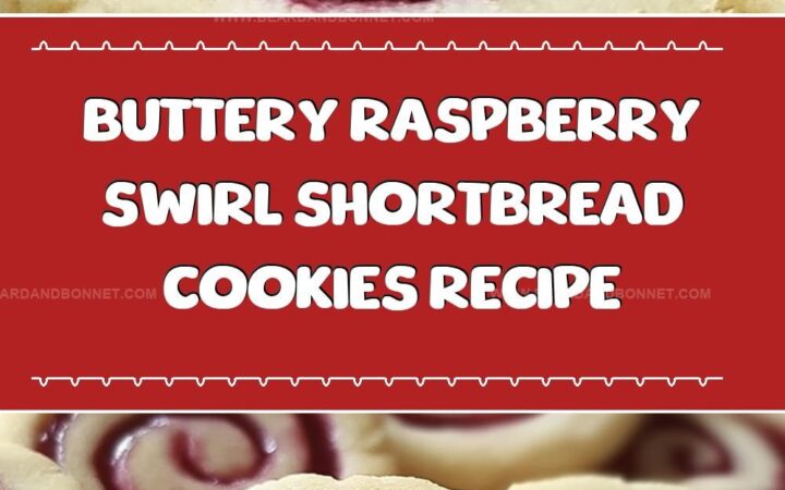 buttery raspberry swirl shortbread cookies