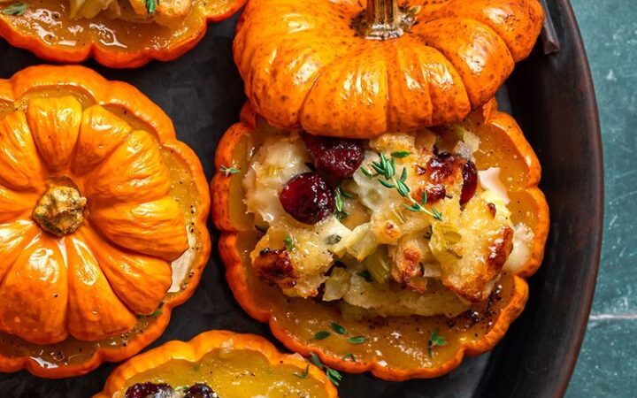 savory stuffed mini pumpkins