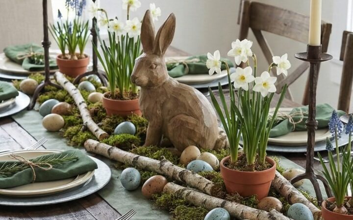 simple easter table decoration ideas