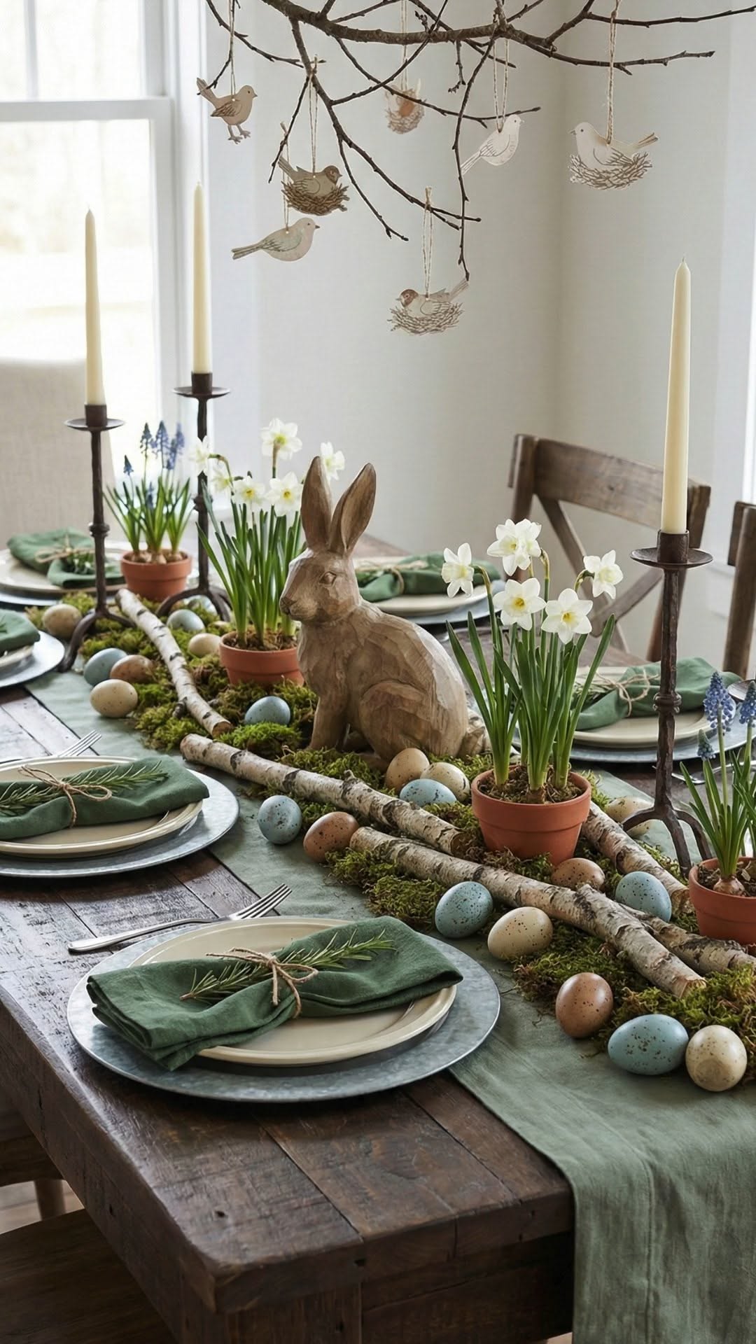 Simple & Classy Easter Dining Table Decoration