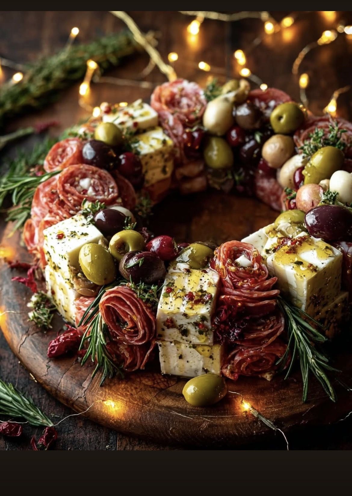Savory Olive & Cheese Wreath