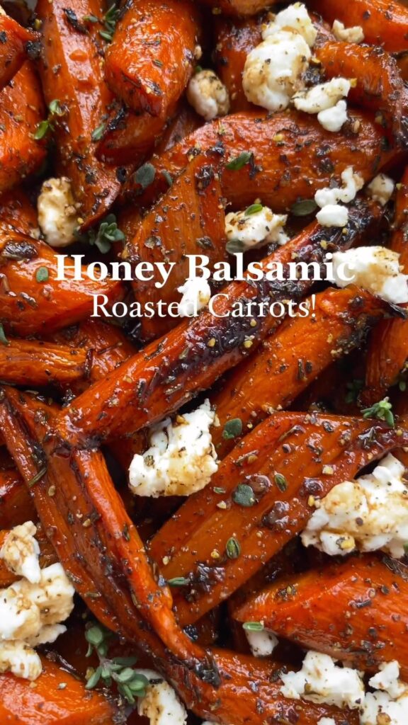 honey balsamic roasted carrots