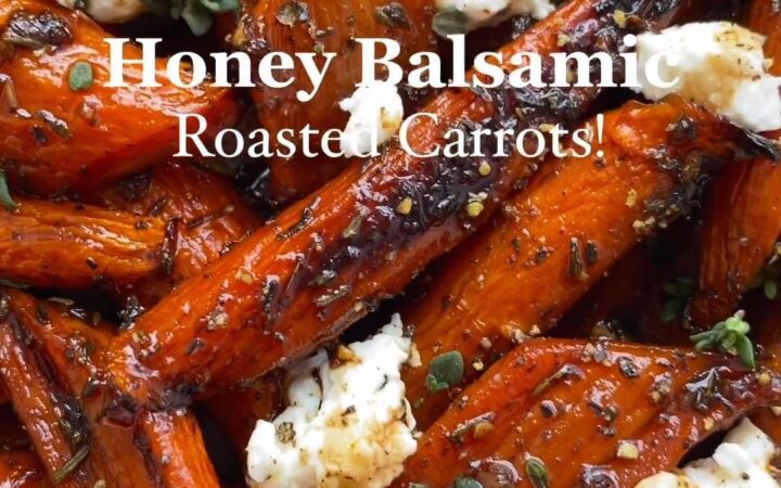 honey balsamic roasted carrots
