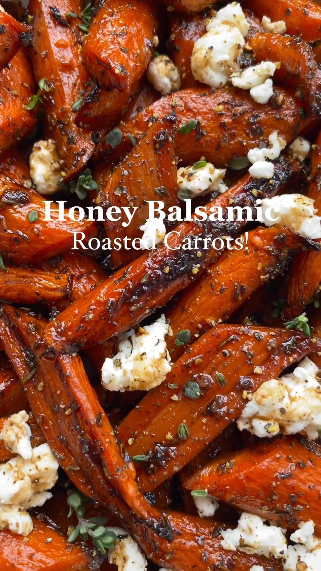 Honey Balsamic Roasted Carrots