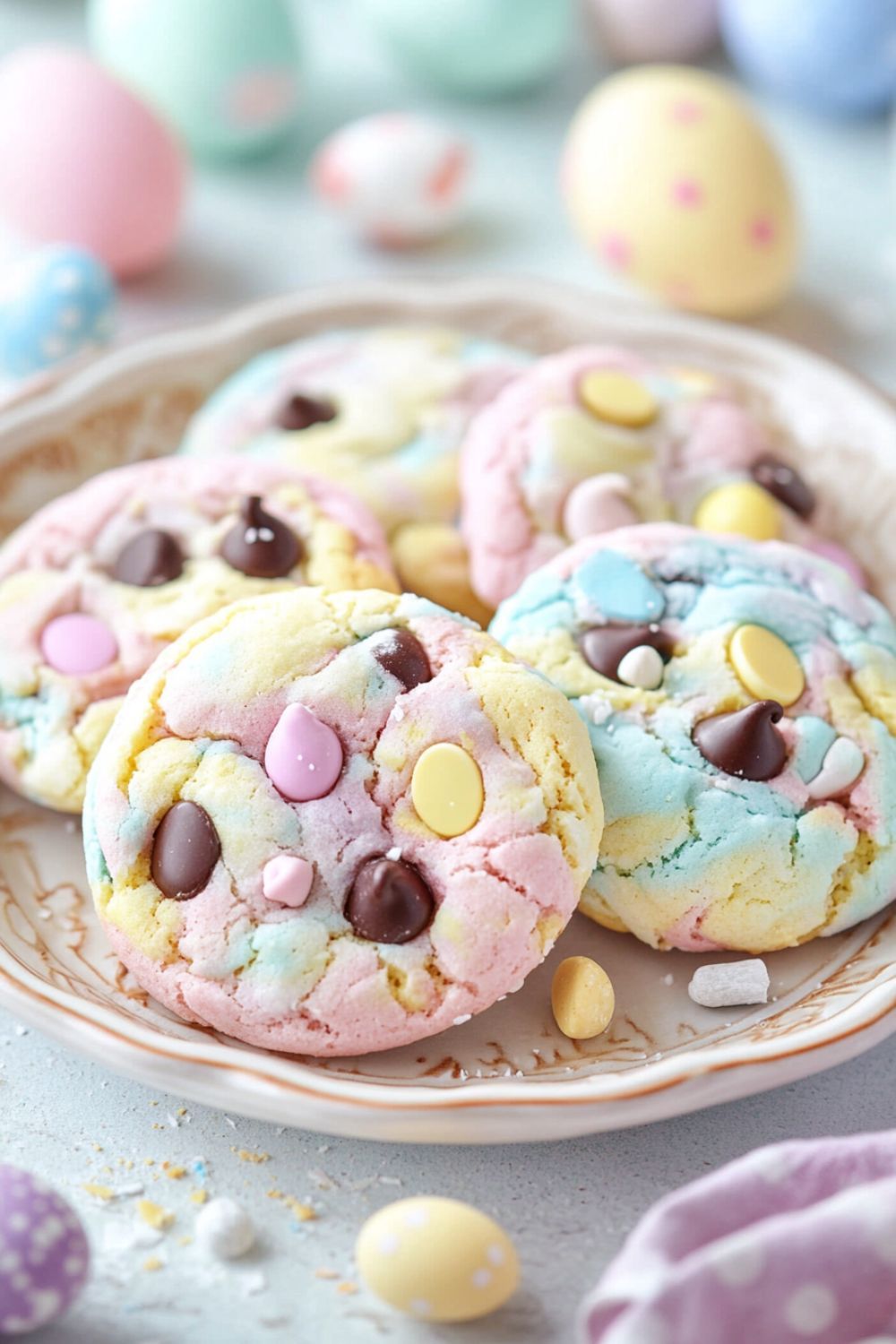 Easter Chocolate Chip Cookies
