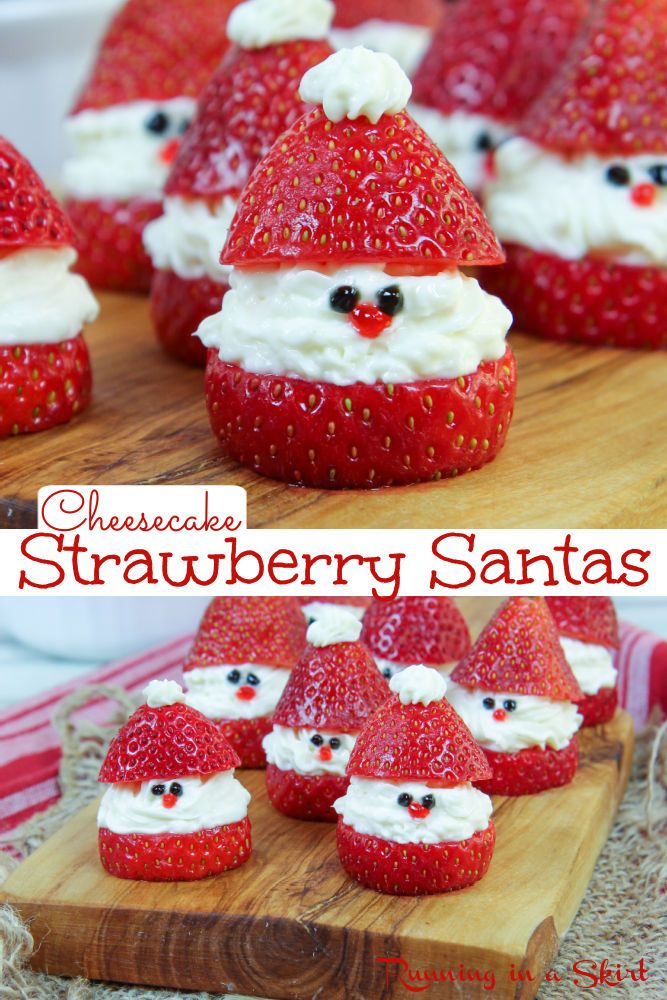 strawberry santa cupcakes