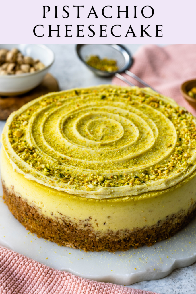 creamy pistachio cheesecake recipe
