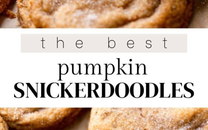 healthy pumpkin snickerdoodle cookies