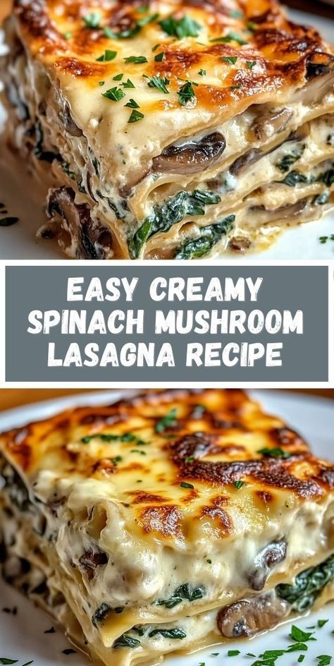 sausage mushroom lasagna