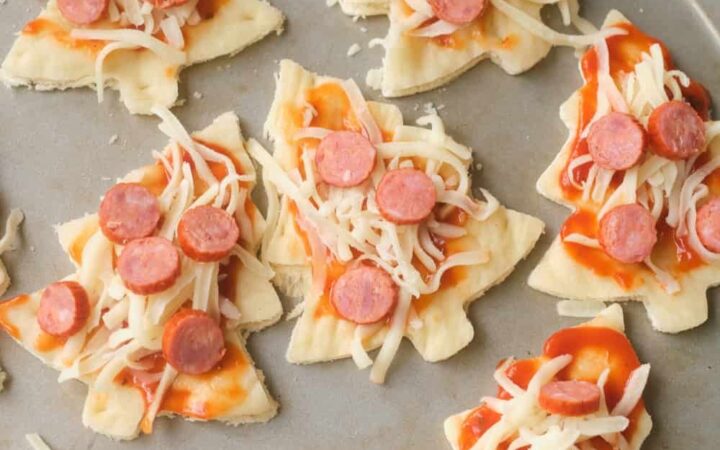 christmas tree pizza