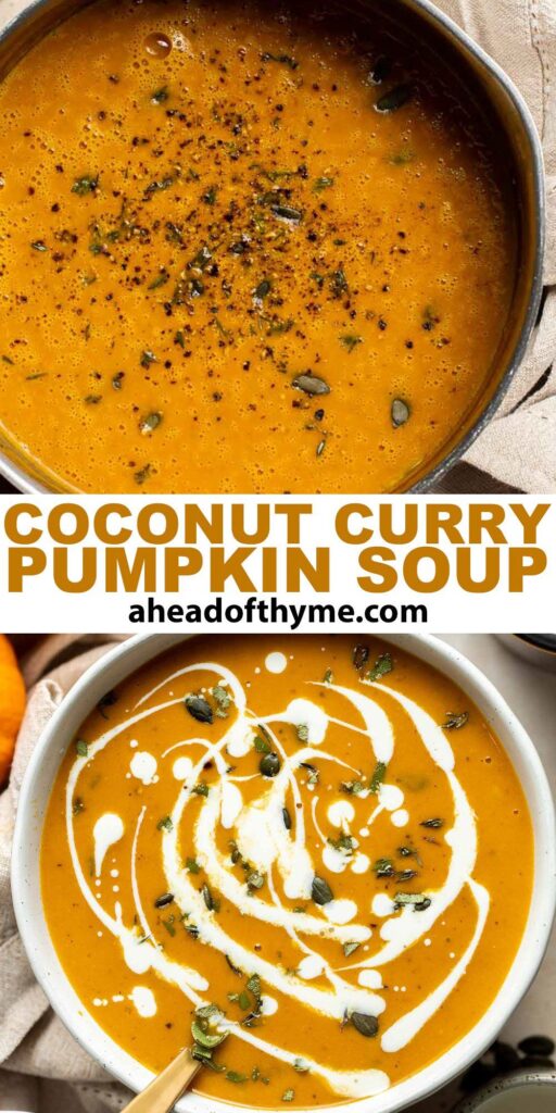 roasted pumpkin soup with coconut milk