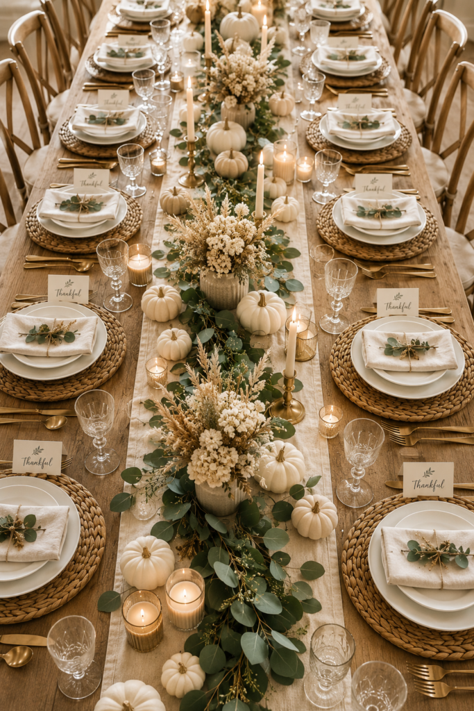elegant thanksgiving table setting ideas