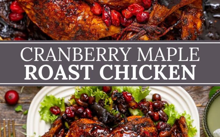 cranberry maple roast chicken