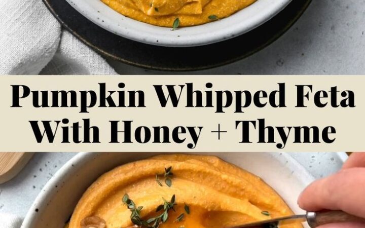 pumpkin whipped feta dip