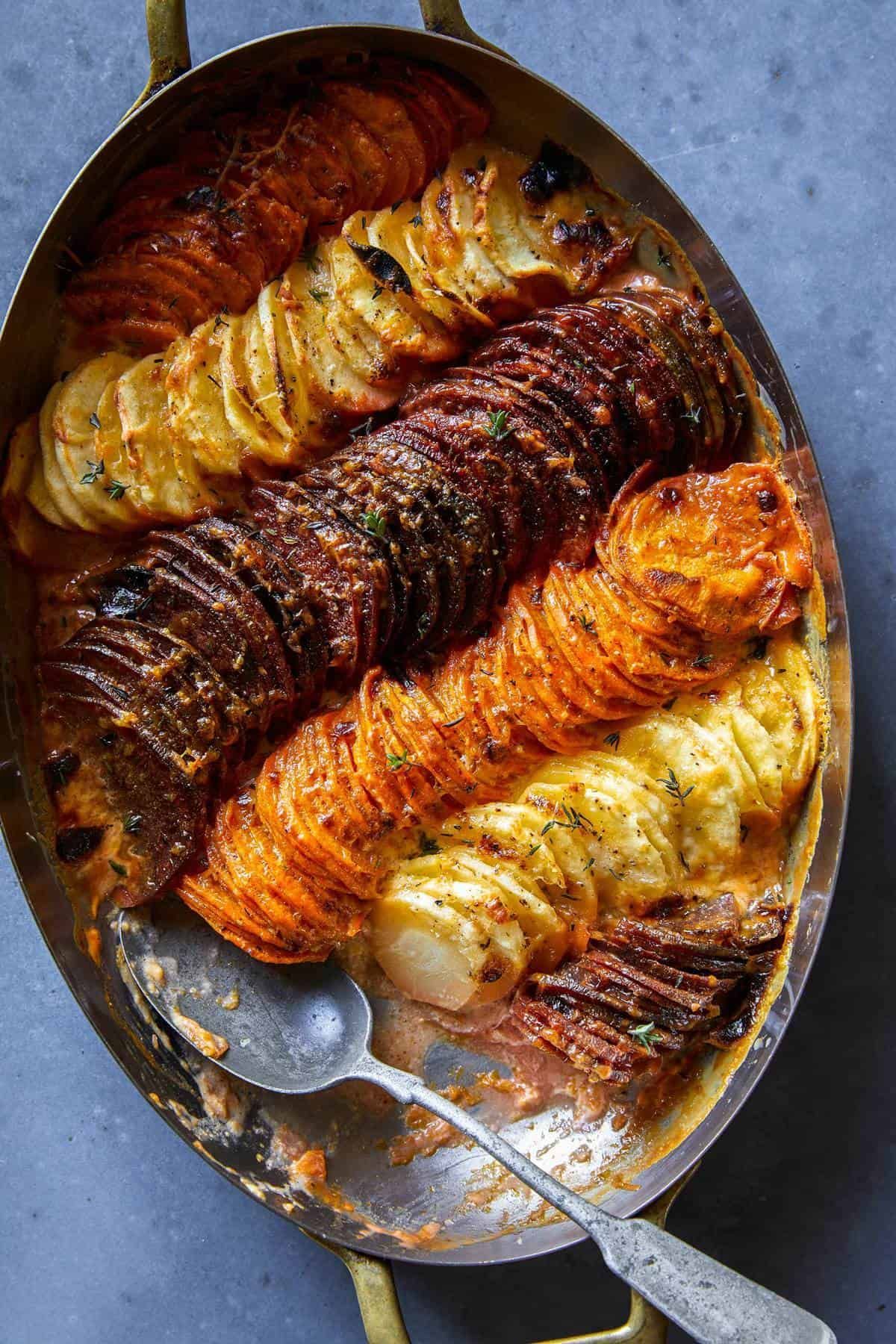 Cheesy Root Vegetable Gratin | Spoon Fork Bacon