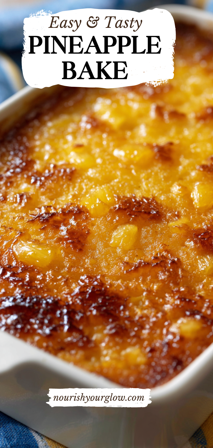 Baked Pineapple With Ritz Crackers