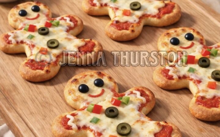 christmas cookies with olives and pepperoni