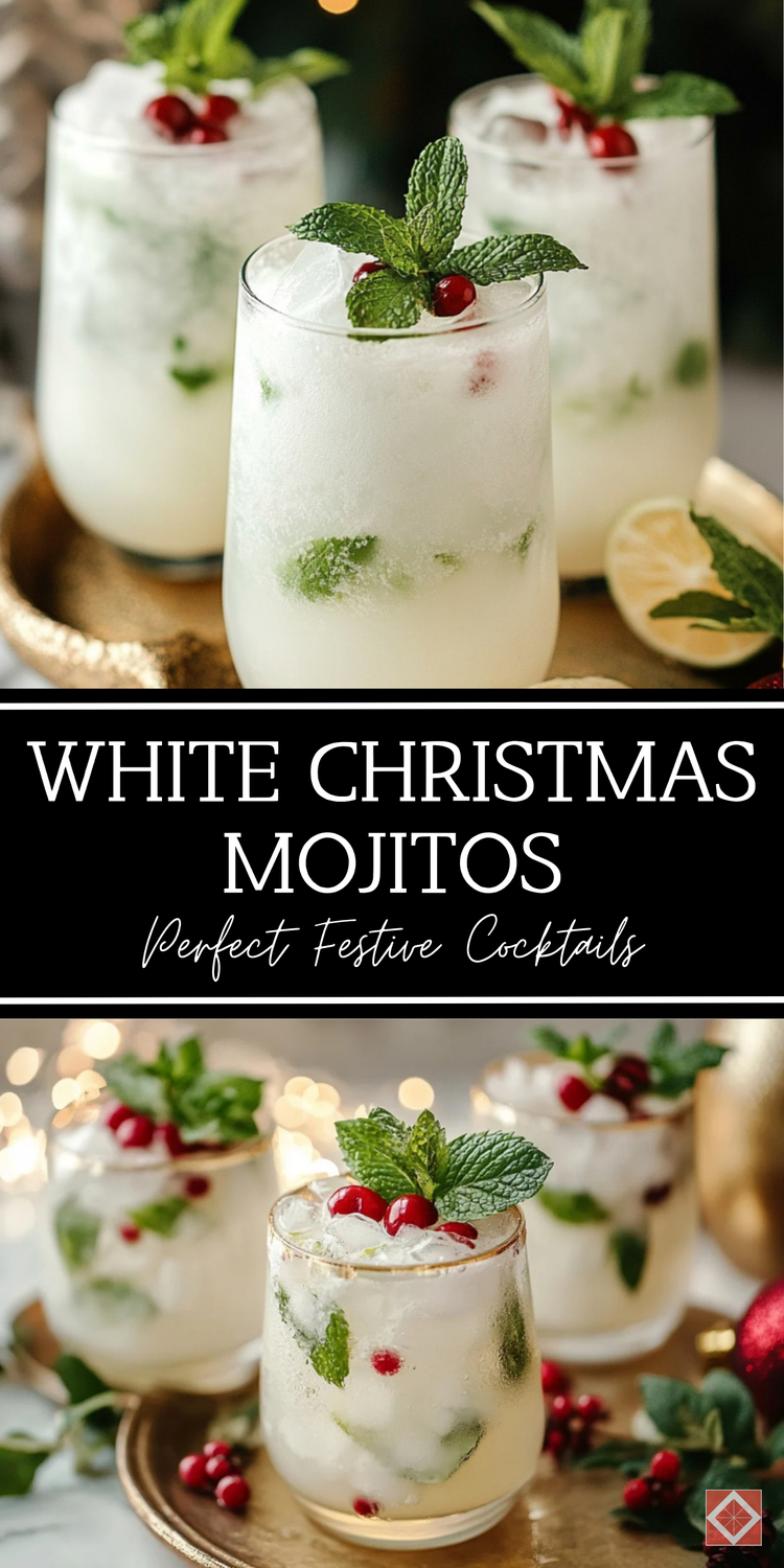 White Christmas Mojitos: Perfect Festive Cocktails