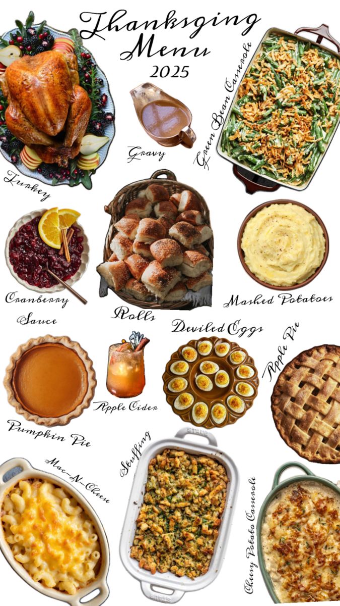 Thanksgiving 2025 Menu