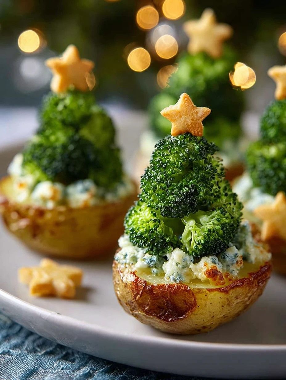 Baked Cheesy Broccoli and Potato "Tree" Bites for Kids