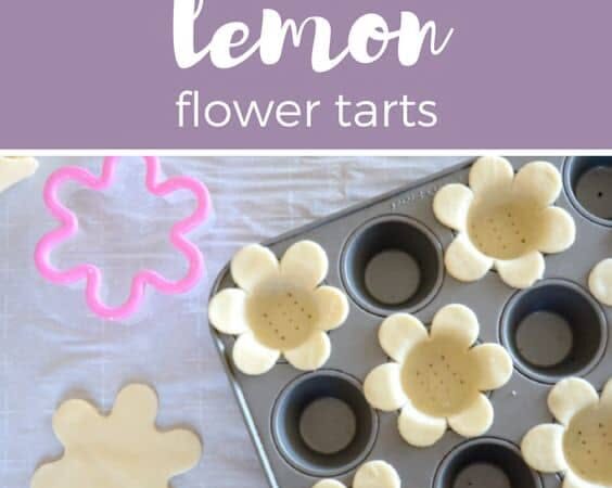 mini lemon flower tarts