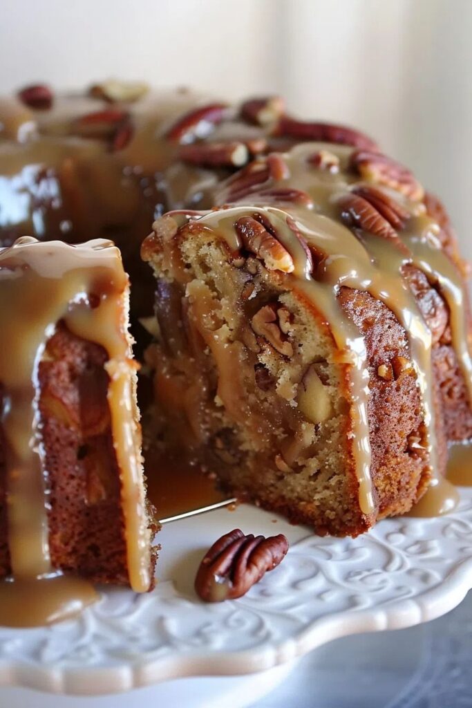 easy caramel apple cake
