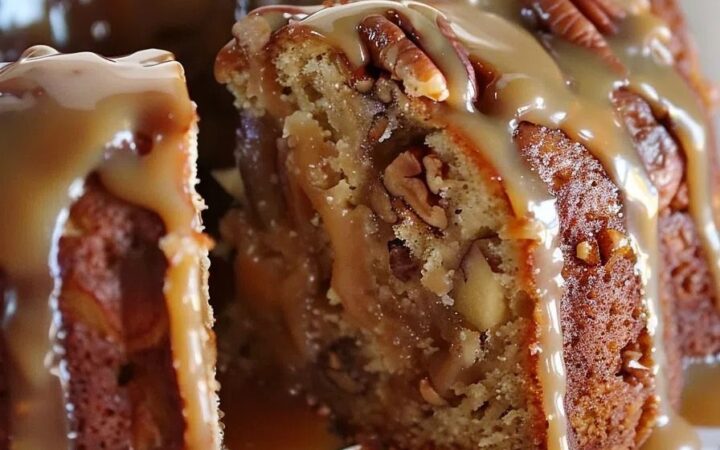 easy caramel apple cake