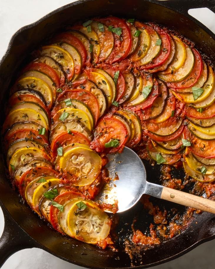 ratatouille with eggs recipe